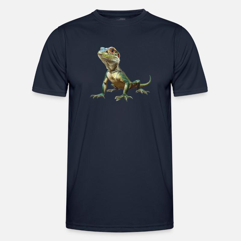 Eidechsen Eidechse - Männer Funktions-T-Shirt - Navy