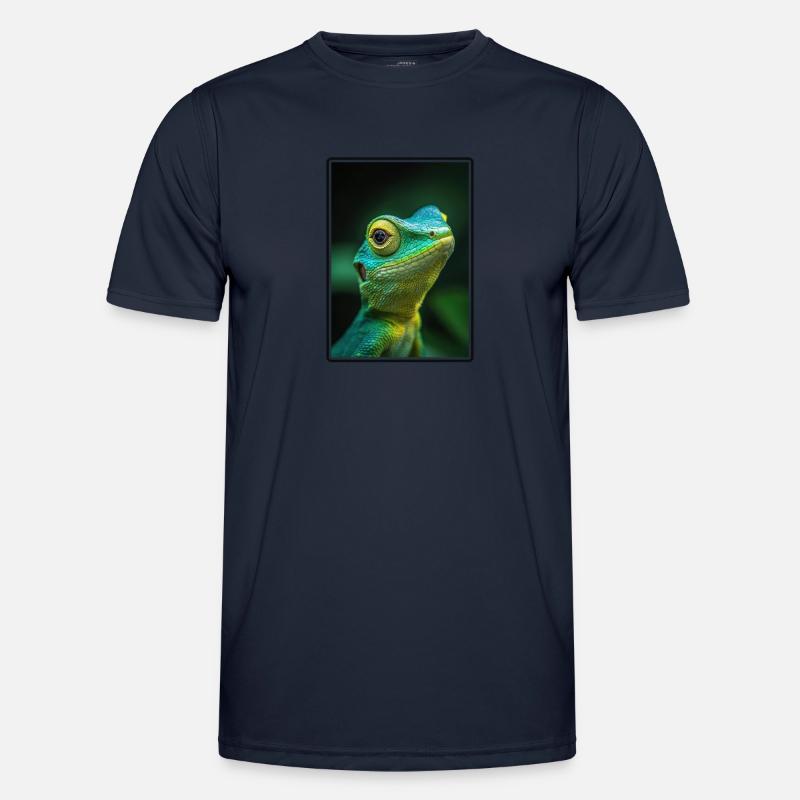 Eidechsen Eidechse - Männer Funktions-T-Shirt - Navy