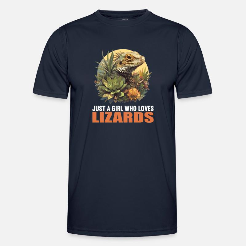 Eidechsen Eidechse - Männer Funktions-T-Shirt - Navy
