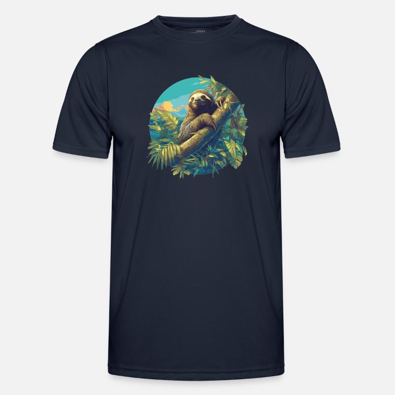 Sloths Sloth - Men's Functional T-Shirt - navy