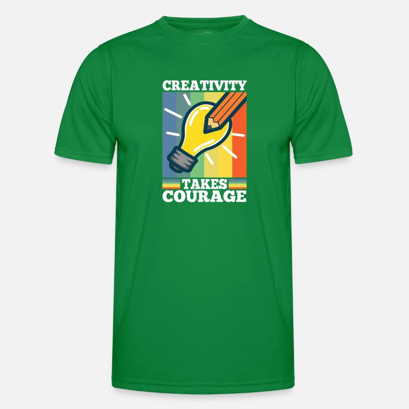 La créativité demande du courage T-shirt sport Homme
