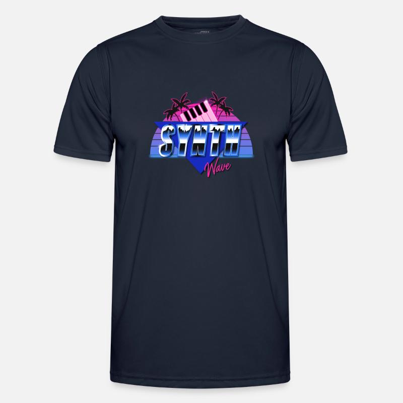 Synthwave (synthwave) Funktions-T-shirt herr
