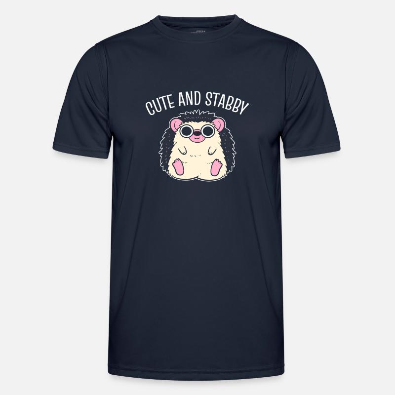 Netter Igel Tierpfleger - Männer Funktions-T-Shirt - Navy