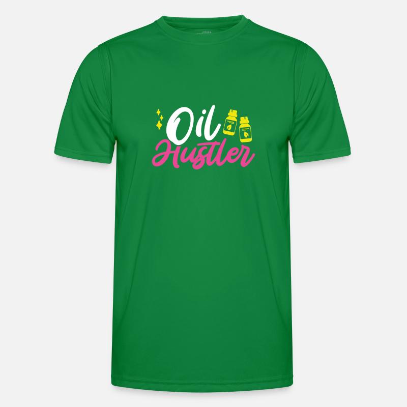 Öl Hustler Geschenk Spaß Ätherische Öle Männer Funktions-T-Shirt
