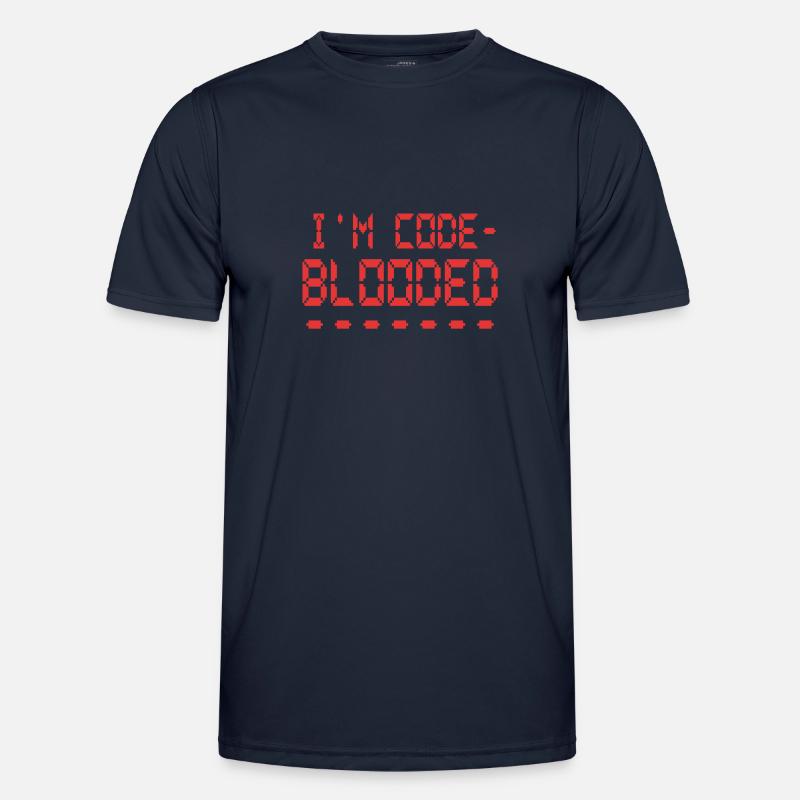 Computerprogrammierung Ich bin Code Blooded Programmierer Männer Funktions-T-Shirt