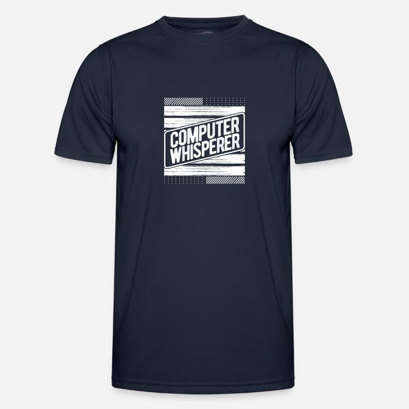 Computerflüsterer Geschenkcomputer Geschenkcomputer - Männer Funktions-T-Shirt - Navy