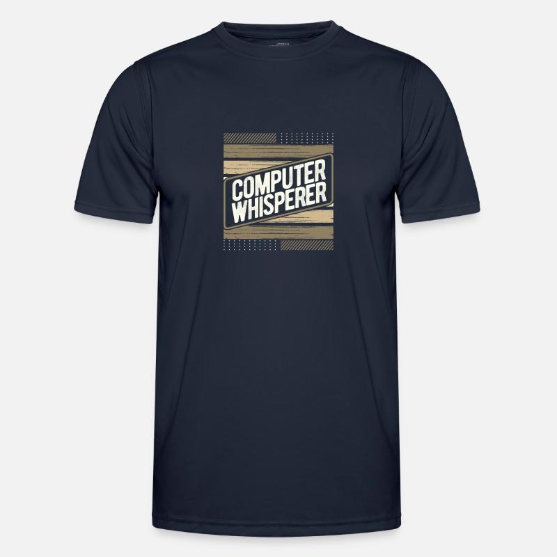 Computerflüsterer Geschenkcomputer Geschenkcomputer - Männer Funktions-T-Shirt - Navy