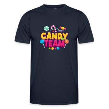 Candy Team Candy Candies - Men's Functional T-Shirt - navy - Front - AI Model Male 178 dark (178cm)