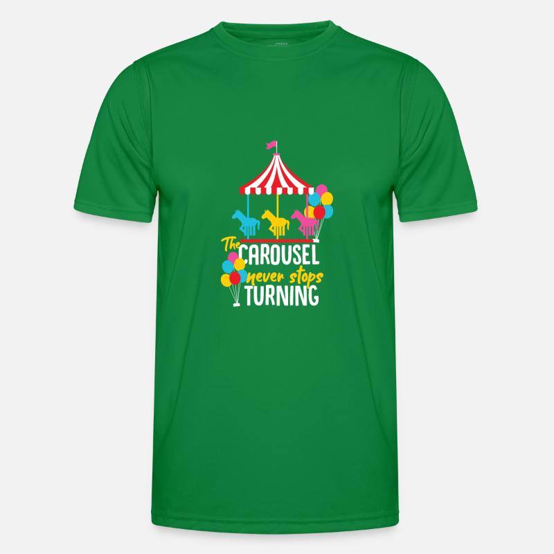 Karussell Kirmes Geschenkidee Männer Funktions-T-Shirt