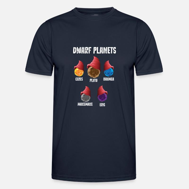 Dwarf Planets, dwarf planets solar system - Men's Functional T-Shirt - navy