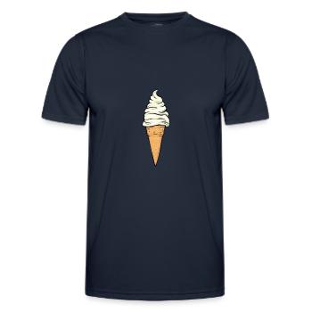 la glace - T-shirt sport Homme - bleu marine - Devant - AI Model Male 178 dark (178cm)
