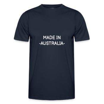 Australien - Männer Funktions-T-Shirt - Navy - Vorne - AI Model Male 178 dark (178cm)