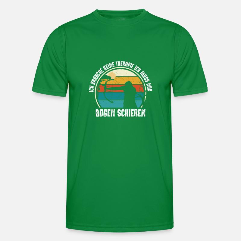 Bogenschießen, Archery, Langbogen, Compound Männer Funktions-T-Shirt