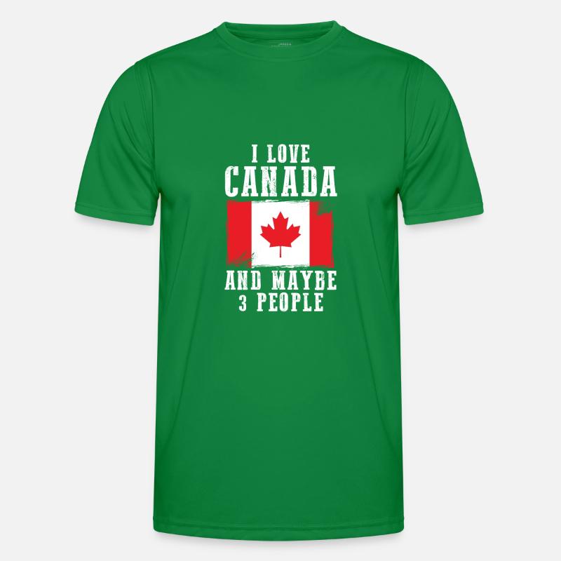 Drapeau du Canada Drapeau T-shirt sport Homme
