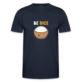 Kawaii riz drôle de jeu de mots riz - T-shirt sport Homme - bleu marine - Devant - AI Model Male 178 dark (178cm)