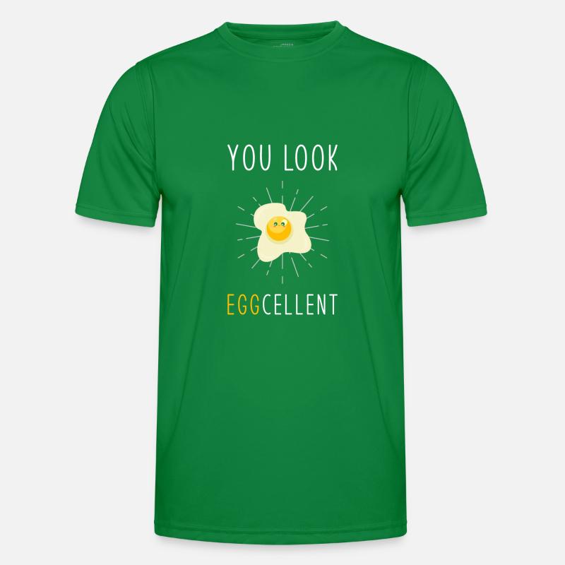 Egg Eggs Pun Mirror Egg Men's Functional T-Shirt
