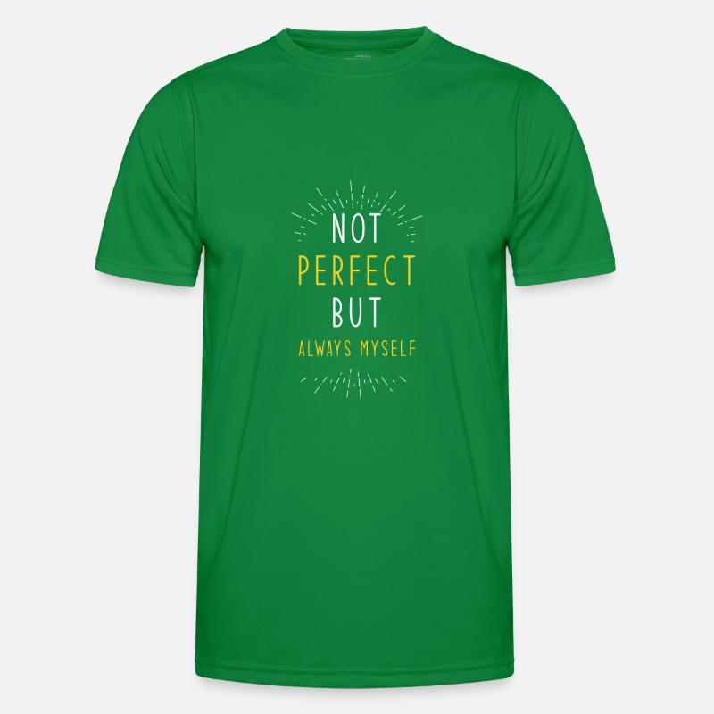 Lyckligt ordspråk Funktions-T-shirt herr