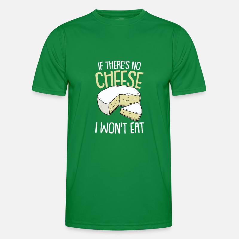 Cheese Cheese Cheddar Mouse Cheese Piece Saying Gift Men's Functional T-Shirt