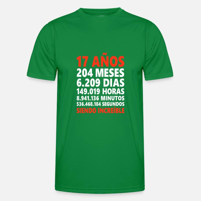 17. Geburtstag Spanien Spanisch Spruch Geschenk Männer Funktions-T-Shirt