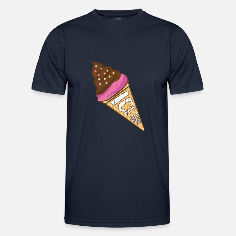 Eiskrem Eis Eiscreme Sommer Spruch Geschenk Männer Funktions-T-Shirt