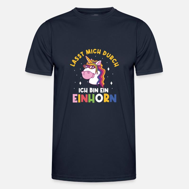 Einhorn, Lasst mich durch ich bin ein Einhorn - Männer Funktions-T-Shirt - Navy