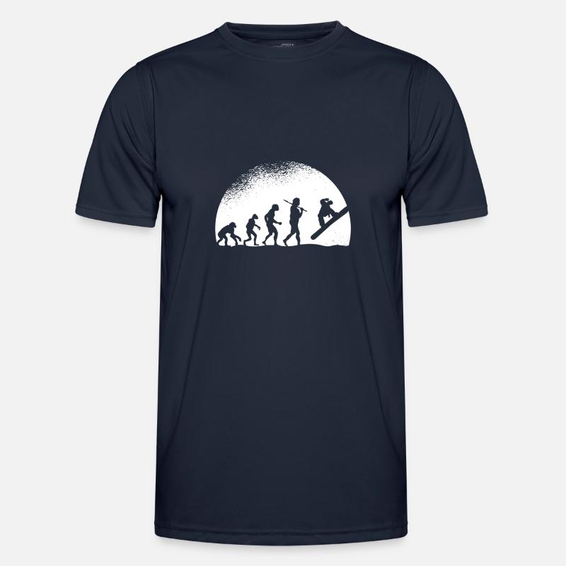 Evolution Snowboarding - Männer Funktions-T-Shirt - Navy