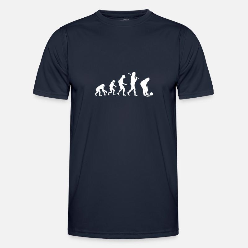 Evolution Curling - Men's Functional T-Shirt - navy
