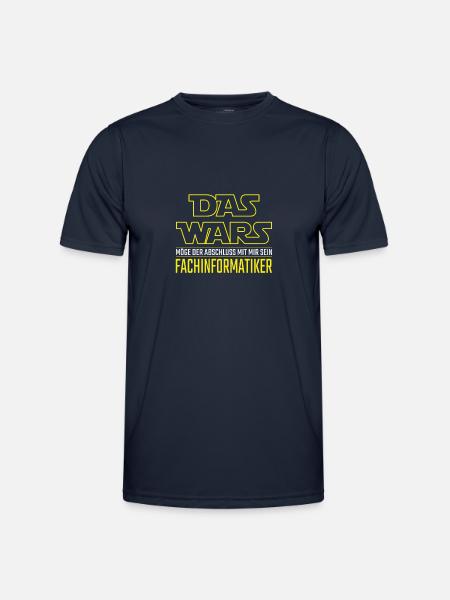 Informatiker Ausbildung Fachinformatiker Das Wars - Männer Funktions-T-Shirt - Navy