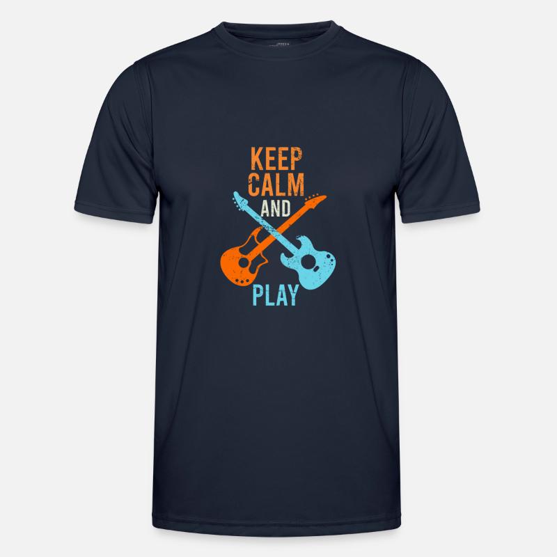 E-Gittare Guitaristes sort keep calm T-shirt sport Homme