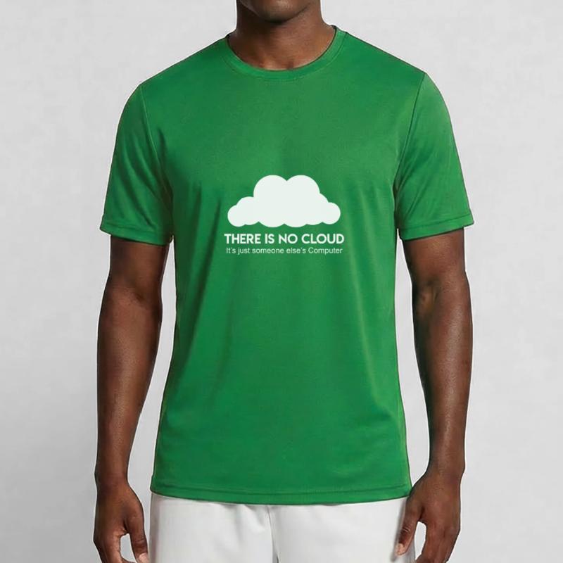 Server Cloud Saying Computer Scientist Coder Men's Functional T-Shirt