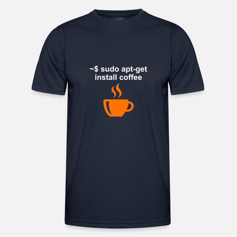 Programmør Kaffe Kaffe Drikker Computer Scientist - Funktionsshirt til herrer - marineblå