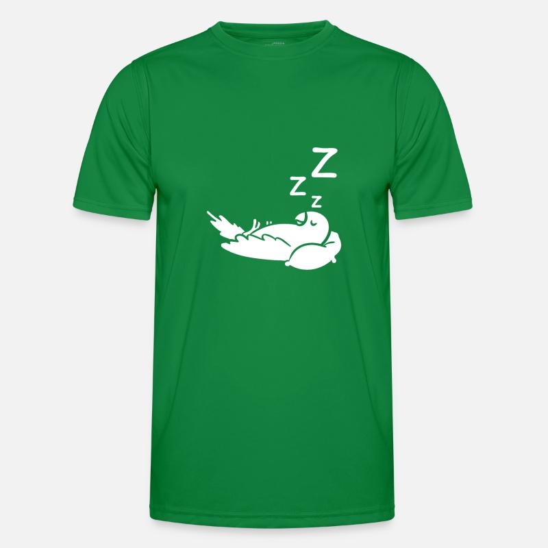 Sleeping Parrot Pillow Men's Functional T-Shirt