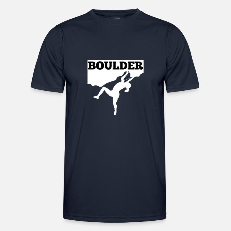 Boulder Climbing Climbing Climbing Hall - Men's Functional T-Shirt - navy