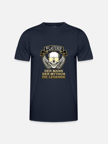 Pflasterer Mann Mythos Legende - Männer Funktions-T-Shirt - Navy
