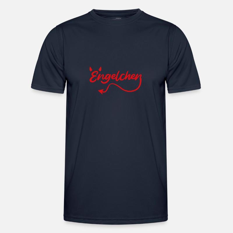 Engelchen oder Teufelchen Engel Teufel Männer Funktions-T-Shirt