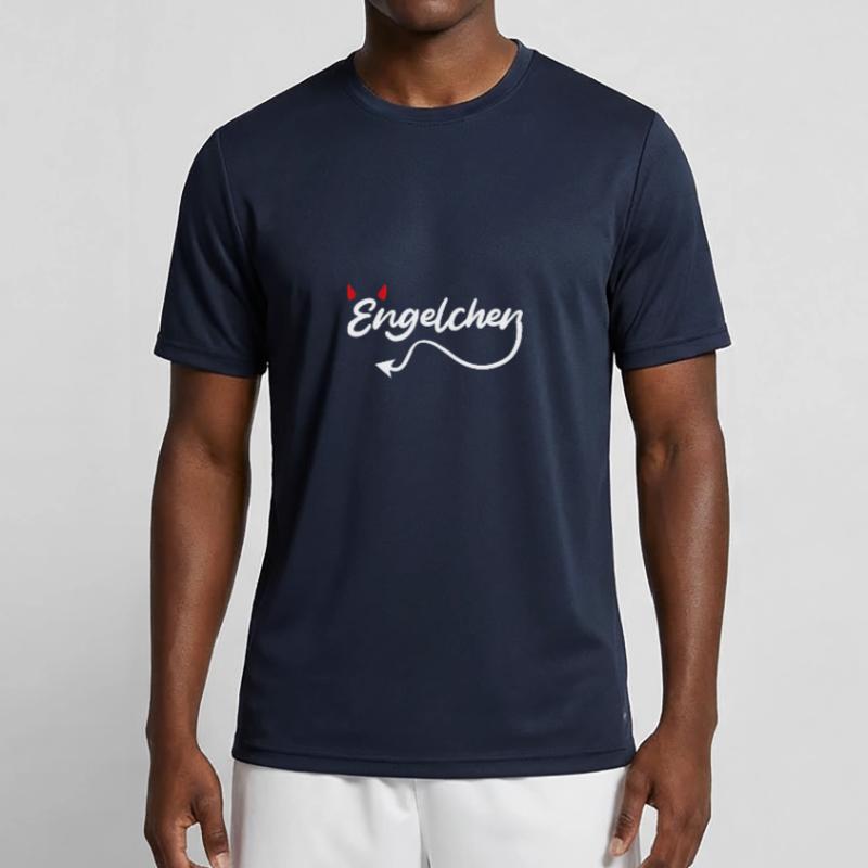 Engel oder Teufel Engelchen Teufelchen Männer Funktions-T-Shirt