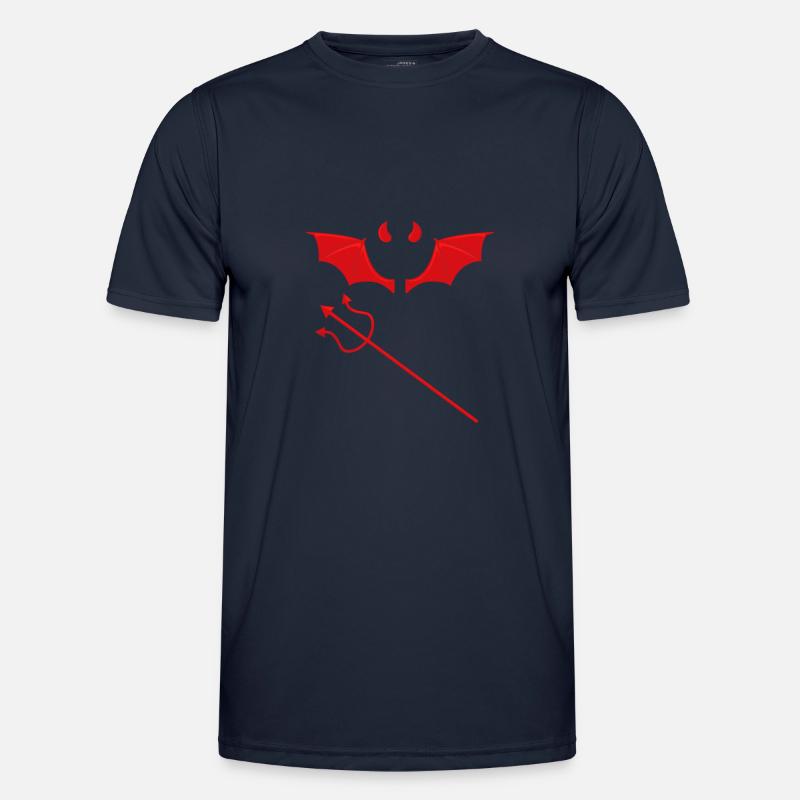 Teufel Santan Devil Evil Teufelchen - Men's Functional T-Shirt - navy
