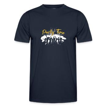 Party time - Men's Functional T-Shirt - navy - Front - AI Model Male 178 dark (178cm)