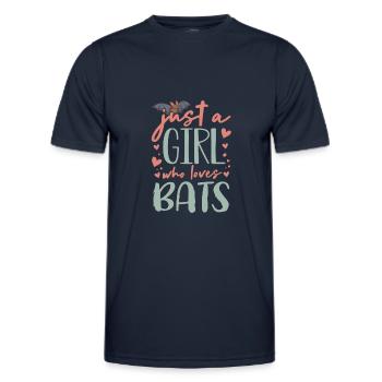 Chauves-souris, Chauve-souris - T-shirt sport Homme - bleu marine - Devant - AI Model Male 178 dark (178cm)