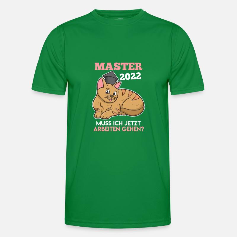 Katze Master 2022 Abschluss Master Männer Funktions-T-Shirt