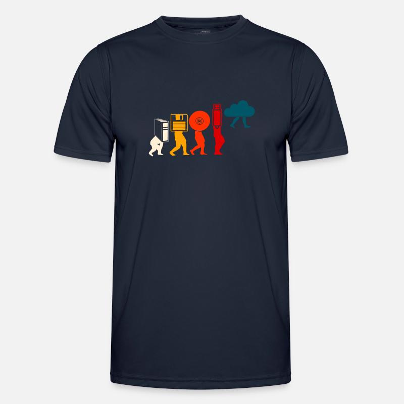 Cloud Programmer Evolution. - Men's Functional T-Shirt - navy