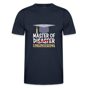 Master Abschluss 2022 Master of Engineering - Männer Funktions-T-Shirt - Navy - Vorne - AI Model Male 178 dark (178cm)