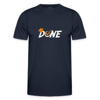 Master's Degree Bachelor's Degree Done - Men's Functional T-Shirt - navy - Front - AI Model Male 178 dark (178cm)