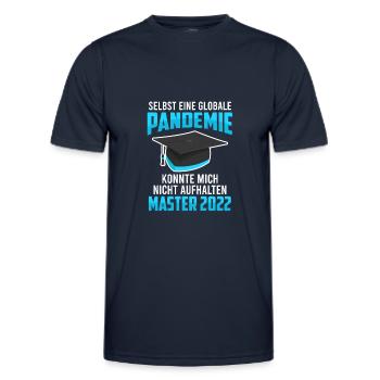 Master Abschluss 2022 Pandemie - Männer Funktions-T-Shirt - Navy - Vorne - AI Model Male 178 dark (178cm)