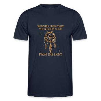 Hexenfrau, Hexerei, Wicca - Männer Funktions-T-Shirt - Navy - Vorne - AI Model Male 178 dark (178cm)