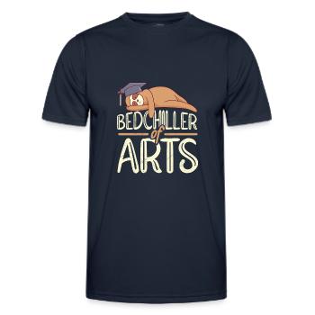 Bedchiller of Arts Baccalauréat Baccalauréat - T-shirt sport Homme - bleu marine - Devant - AI Model Male 178 dark (178cm)