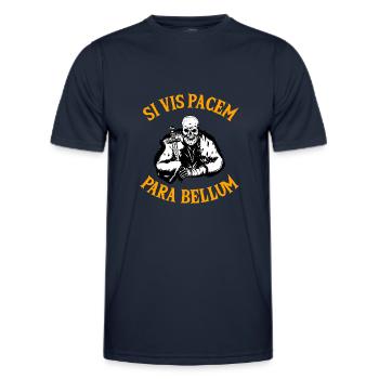 SI VIS Pacem Para Bellum - Men's Functional T-Shirt - navy - Front - AI Model Male 178 dark (178cm)