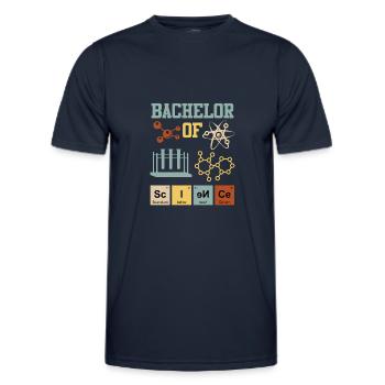 Bachelor Chemie Bachelor of Science - Männer Funktions-T-Shirt - Navy - Vorne - AI Model Male 178 dark (178cm)
