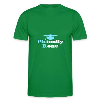 Docteur 2022 Thèse académique de doctorat - T-shirt sport Homme - vert - Devant - AI Model Male 178 dark (178cm)