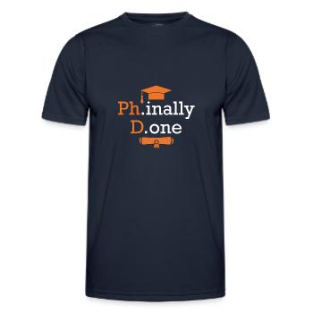 Doctorate 2022 Doctoral Examination Doctoral Thesis - Men's Functional T-Shirt - navy - Front - AI Model Male 178 dark (178cm)